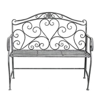 PANCA DOLLIE IN ACCIAIO VERNICIATO BIANCO OSSIDATO 103 X 54 X H95 CM