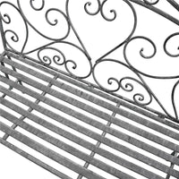 PANCA DOLLIE IN ACCIAIO VERNICIATO BIANCO OSSIDATO 103 X 54 X H95 CM