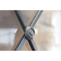 CELESTINE VETRINA IN LEGNO NATURALE CON VETRO A 2 RIPIANI 53X46X183,5 CM