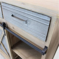 DOLPH MOBILE 3 CASSETTI IN LATTA E ANTE A SCORRIMENTO 113X39,5X81 CM BICOLOR