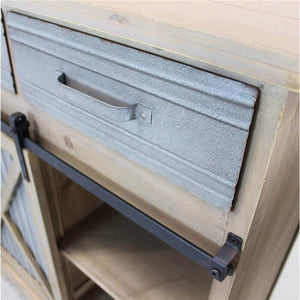 DOLPH MOBILE 3 CASSETTI IN LATTA E ANTE A SCORRIMENTO 113X39,5X81 CM BICOLOR