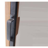 CELESTINE VETRINA IN LEGNO NATURALE CON VETRO A 2 RIPIANI 53X46X183,5 CM