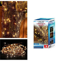 FILO DI MICROLED AD ENERGIA SOLARE CON 100 LED 10 MT