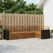 Set divano sezionale 5 pcs Naturale Legno di Acacia Massello 3384360