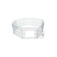 RECINTO PER ANIMALI A GABBIA IN ACCIAIO 158 X 61CM NERO