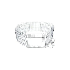 RECINTO PER ANIMALI A GABBIA IN ACCIAIO 158 X 61CM NERO