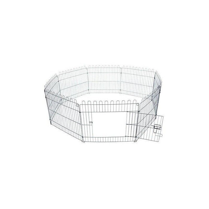 RECINTO PER ANIMALI A GABBIA IN ACCIAIO 158 X 61CM NERO