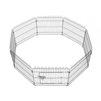 RECINTO PER ANIMALI A GABBIA IN ACCIAIO 158 X 61CM NERO