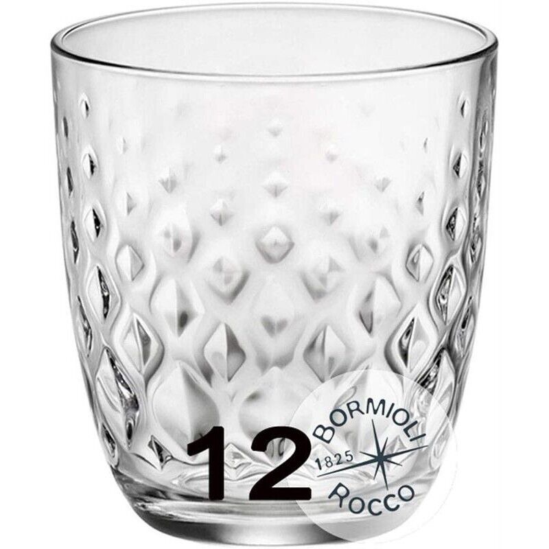 BORMIOLI ROCCO GLIT SET DA 12 BICCHIERI PER ACQUA DA 29,5 CL