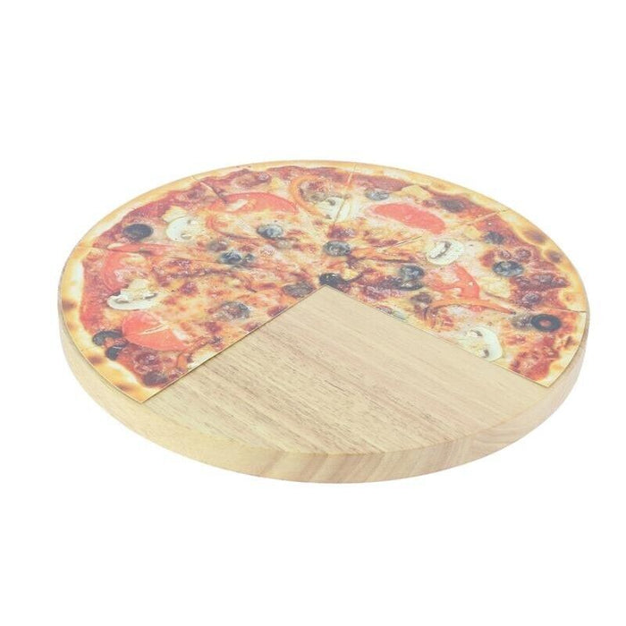 SET PIZZA CON TAGLIERE IN LEGNO E UTENSILI PROFESSIONALI