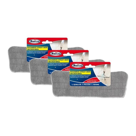 KIT SET 3 PZ MAURY'S SPRAY MOP RICARICA PANNO IN MICROFIBRA