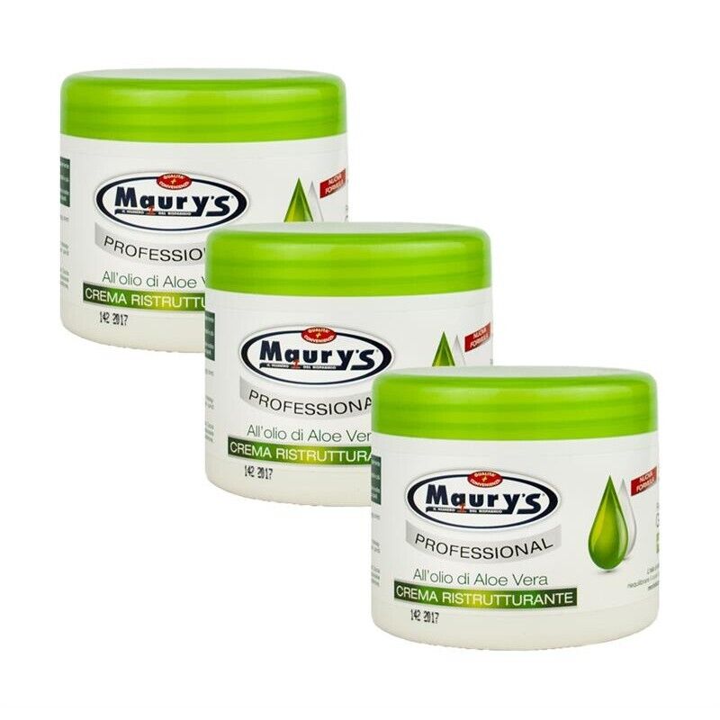 KIT SET 3 PZ MAURY'S PROFESSIONAL CREMA RISTRUTTURANTE CAPELLI