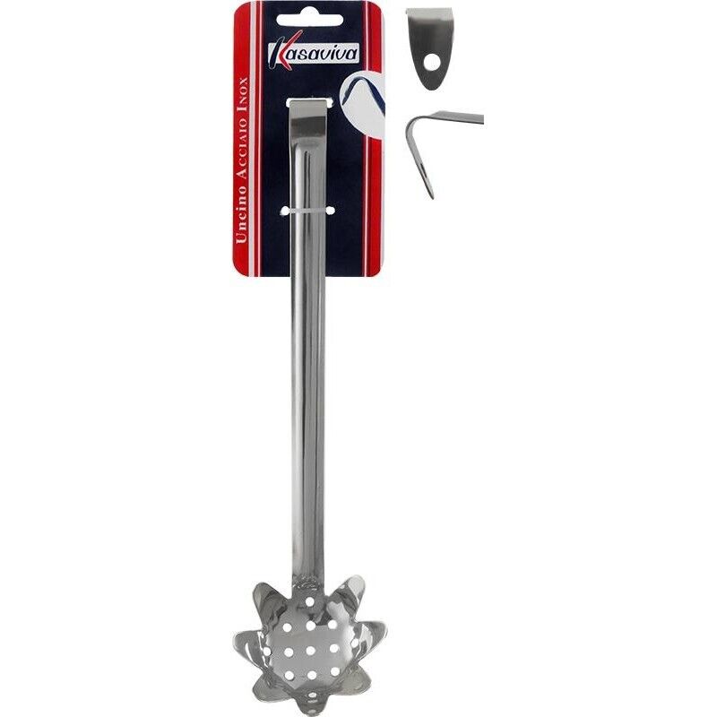 KIT SET 3 PZ UNCINO SERVI SPAGHETTI IN ACCIAIO INOX