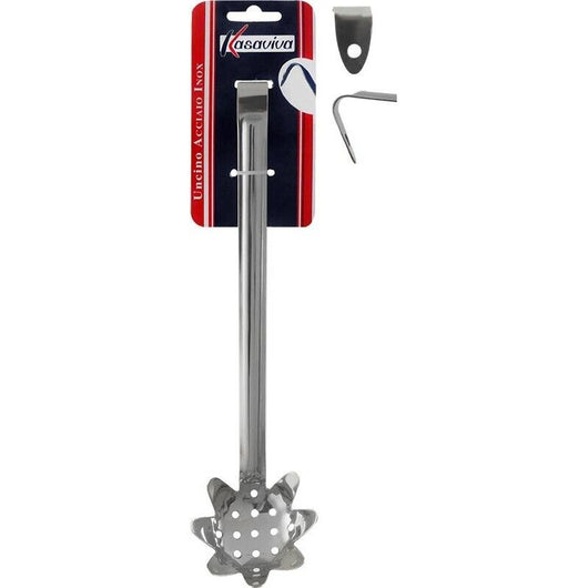 KIT SET 3 PZ UNCINO SERVI SPAGHETTI IN ACCIAIO INOX