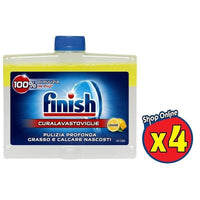 4 FINISH CURA LAVASTOVIGLIE IGIENIZZANTE LIMONE DA 250 ML