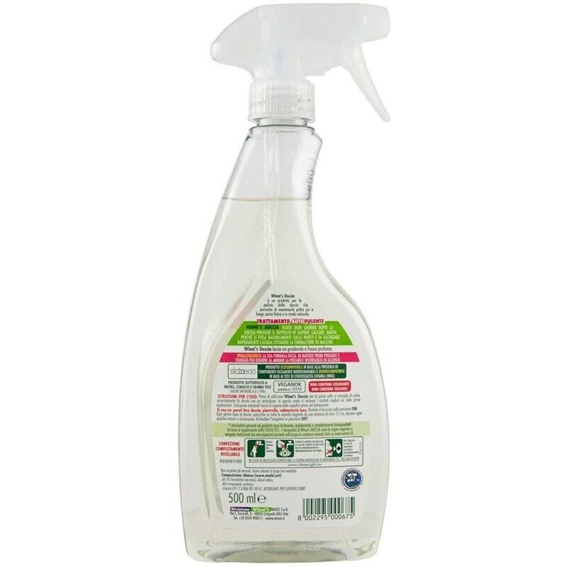 SET 12 WINNI'S NATUREL DETERGENTE PER DOCCIA TRIGGER SPRAY 500 ML