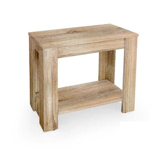 TAVOLINO DA CAFFÈ IN LEGNO 60X30X50CM COLORE ROVERE