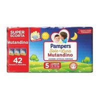 SET 2 CONFEZIONI PANNOLINI PAMPERS SOLE E LUNA MUTANDINO JUNIOR DA 84 PEZZI
