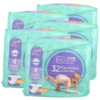 HYDRAVIVA PANNOLINI IN SET DA 5 CONFEZIONI SUPER DRY MAXI TG 4 7-18 KG DA 32PZ