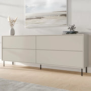Madia Cataldo, Credenza 2 Ripiani, 200x39x75h cm Beige