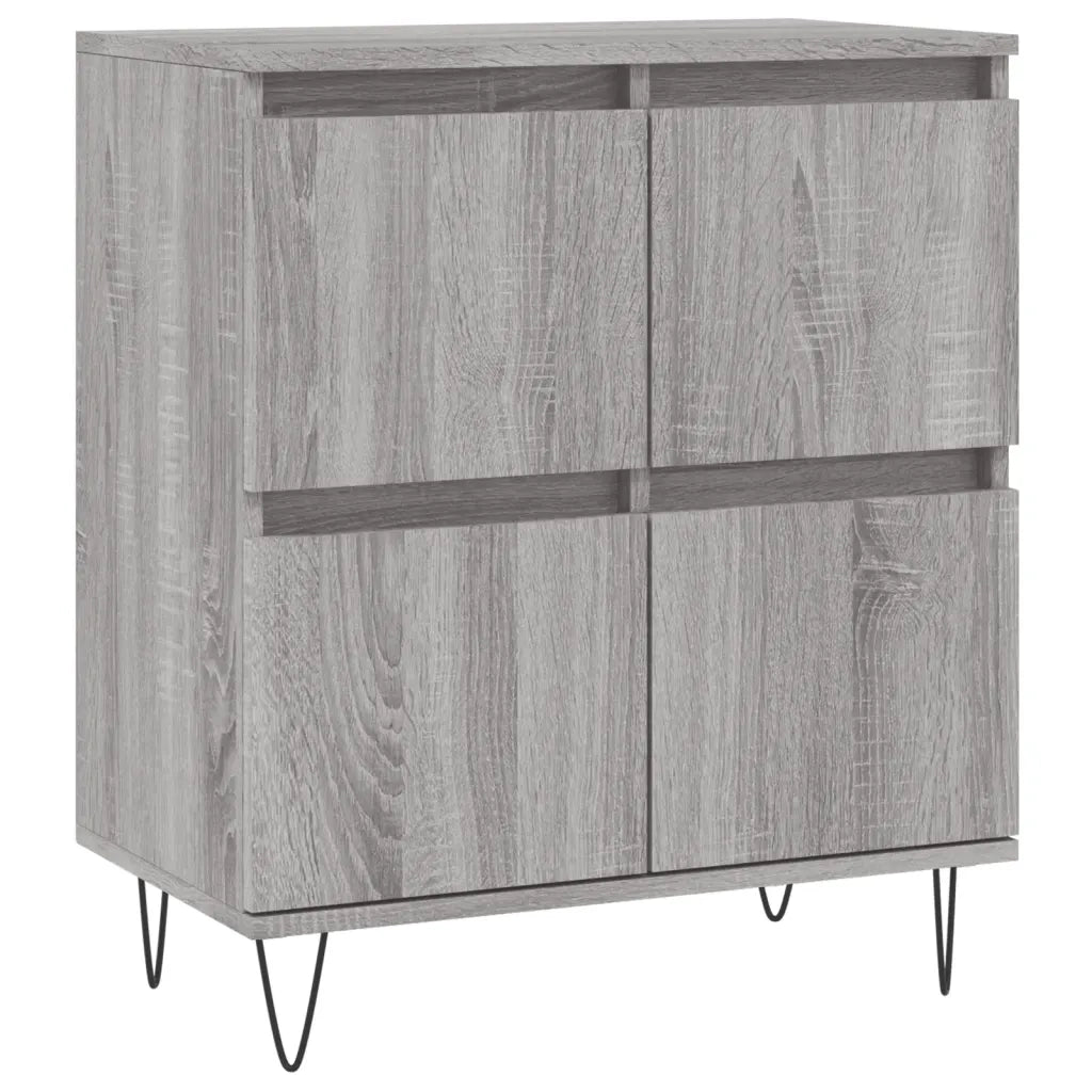 Credenze 3 pz Grigio Sonoma in Legno Multistrato 3190203