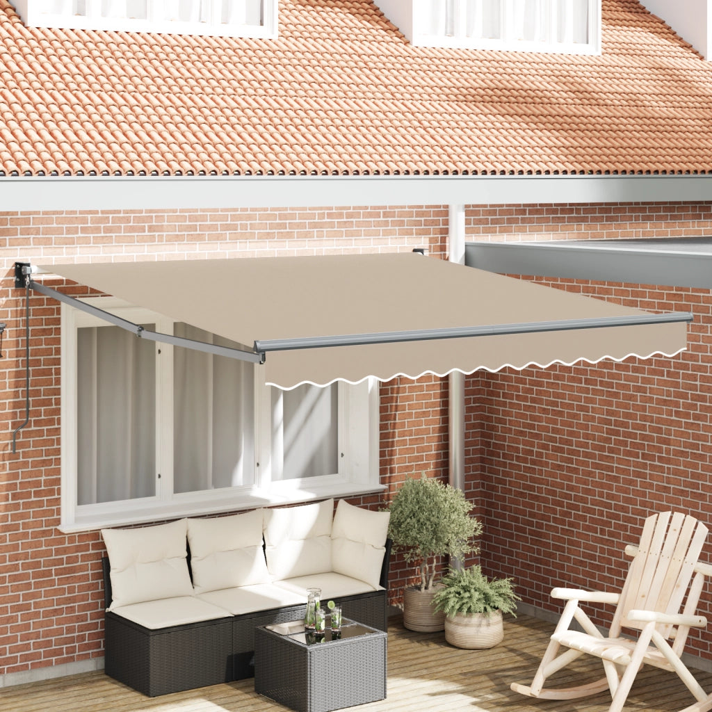 Tenda Retrattile Manuale  Beige 350x250 cm