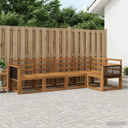 Set di divani da esterno 5 pcs Naturale