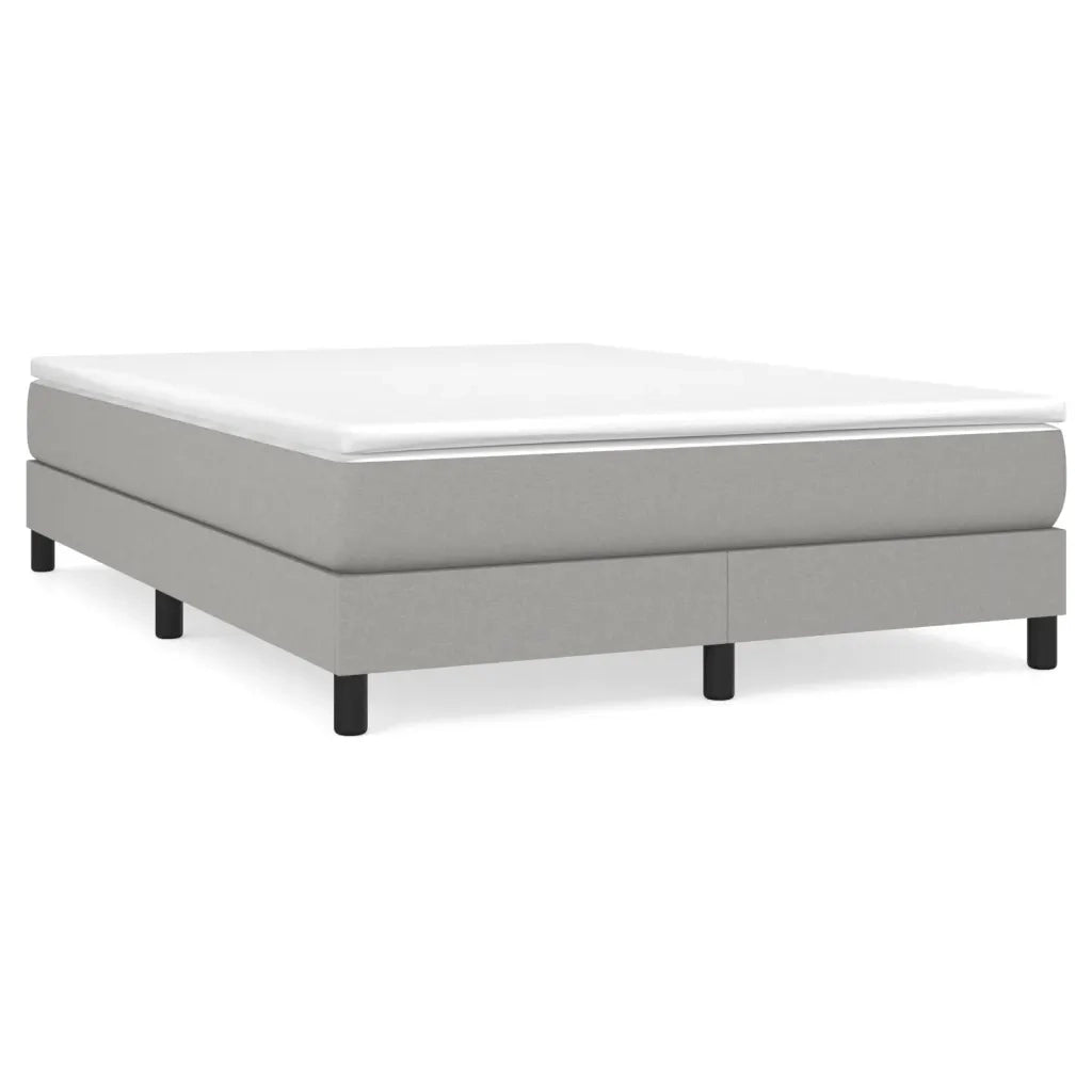 Giroletto a Molle con Materasso Grigio Chiaro 140x190cm Tessutocod mxl 75896