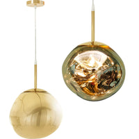 Lampada Da Soffitto Pensile Di Vetro Gold APP331-1CP