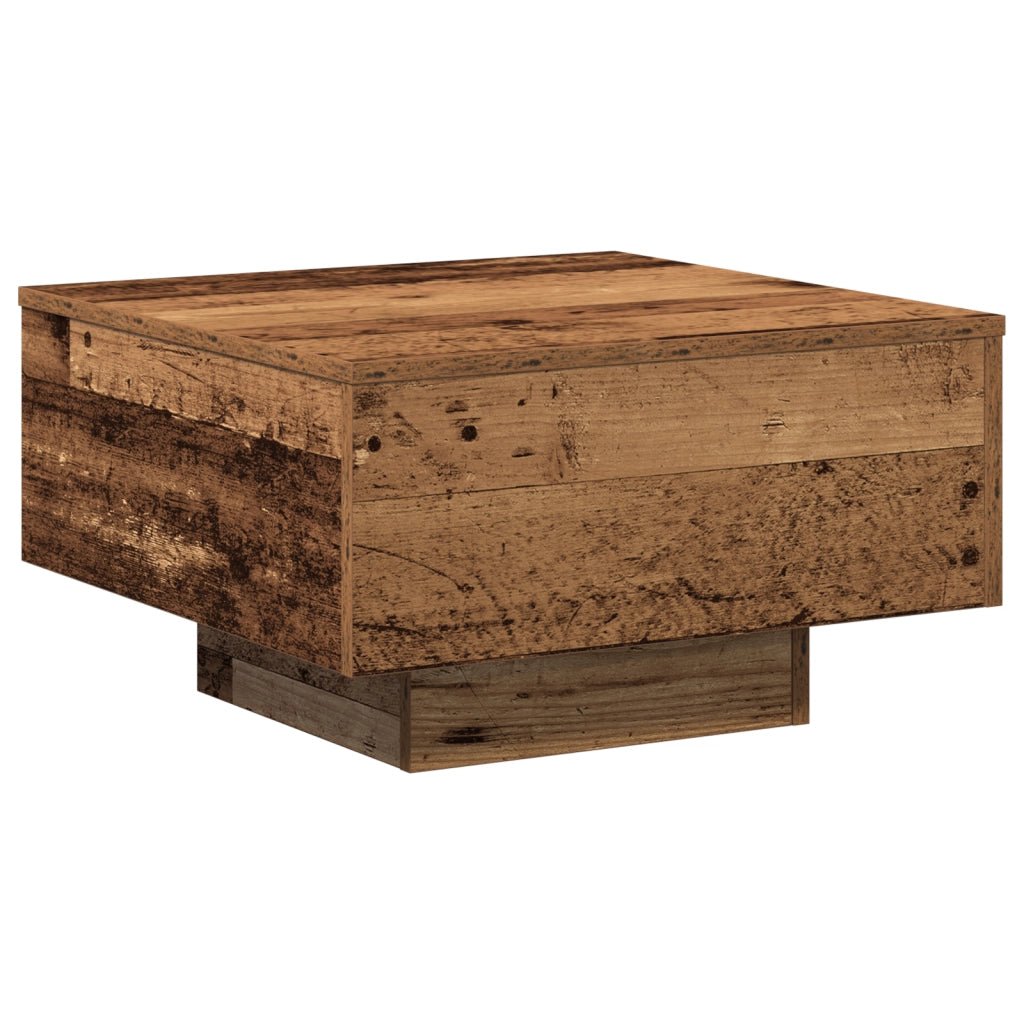 Tavolo da caffÃ¨ , Legno antico, 55x55x31 cm, Legno ingegnerizzato