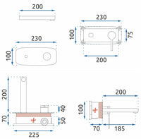 Rubinetto Da Parete Rea Oval Gold