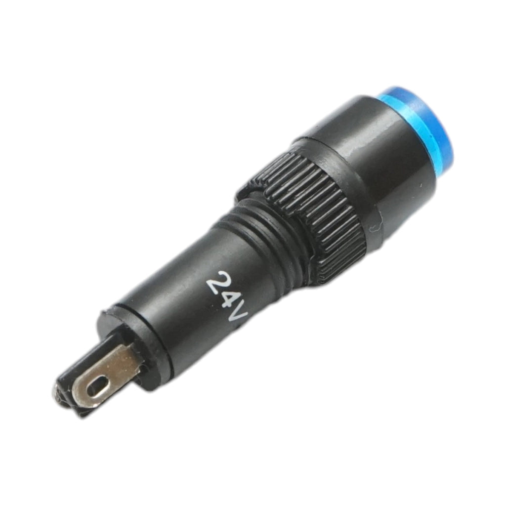 Indicatore di segnale industriale LED blu 24V Ø 8mm Breckner Germany
