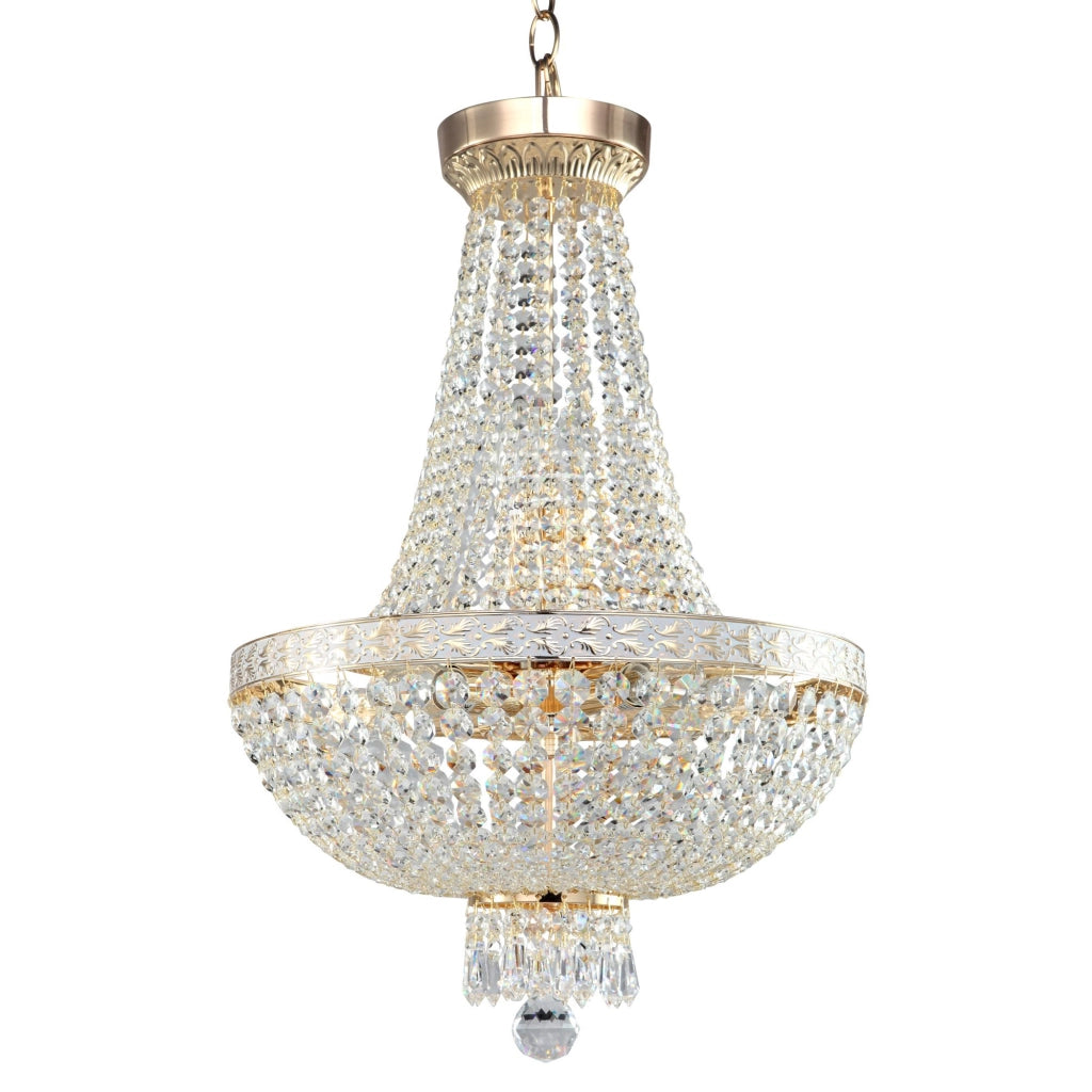 Maytoni Lampadario contemporaneo Bella 6 luci E14 oro metallo diffusori metallo