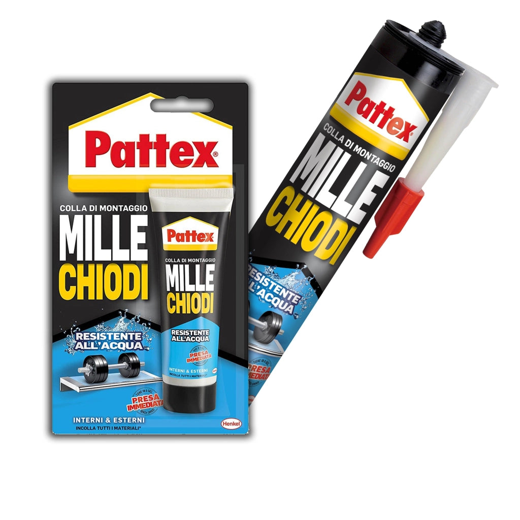 COLLA DI MONTAGGIO 'MILLECHIODI' WATER RESISTENT 450 gr - in cartuccia - PATTEX