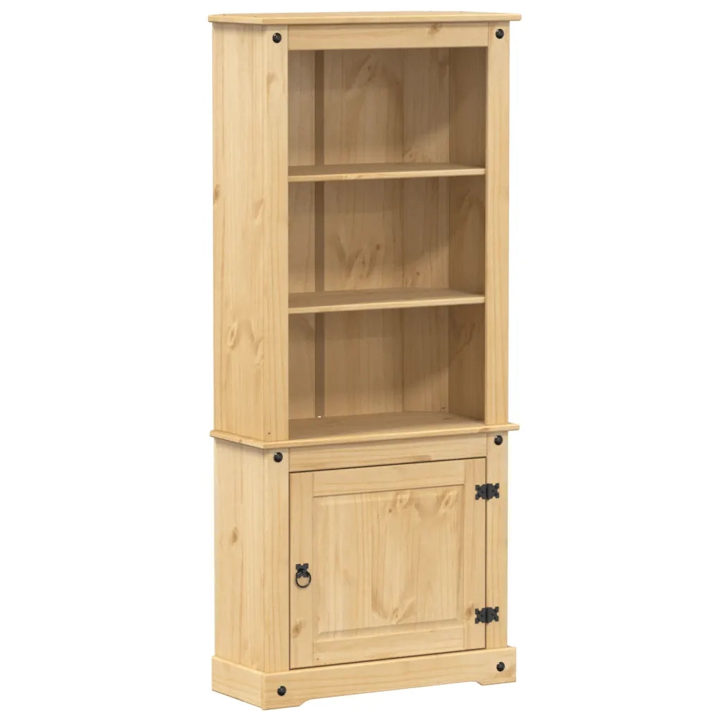 Credenza-Buffet-Armadio da cucina Corona 74x38x170 cm in Legno Massello di Pino