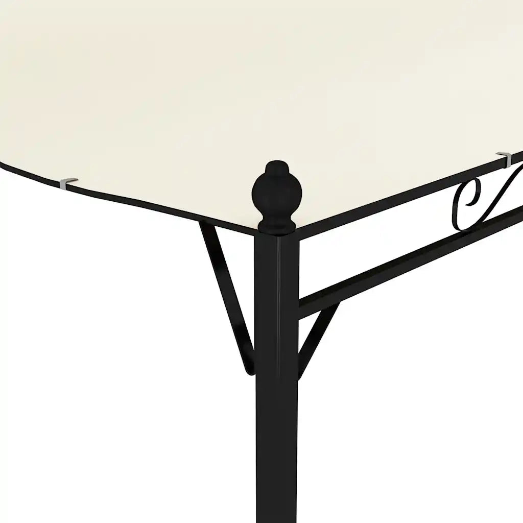 Gazebo in Tessuto Bianco Crema 43217