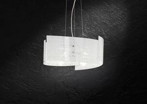 Lampada a Sospensione da Interno  E27 in Metallo Bianco