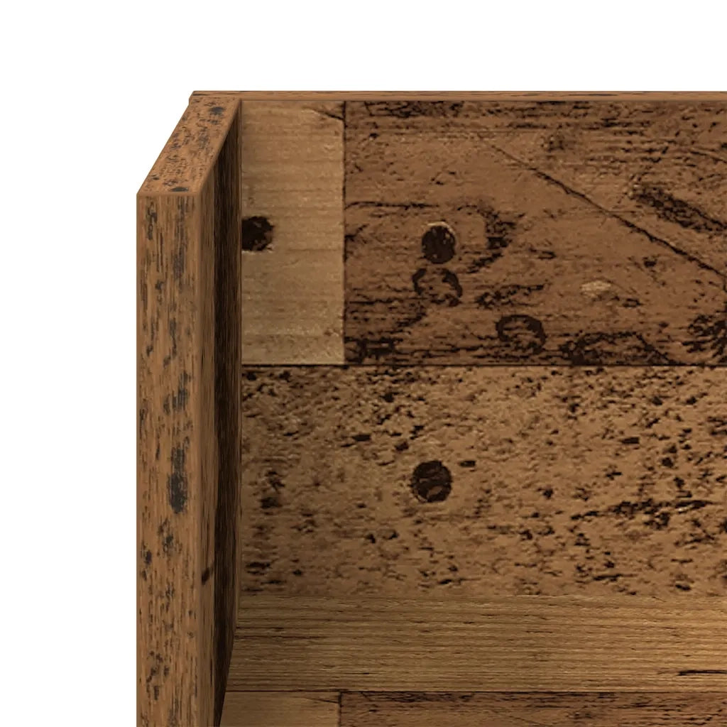 Mensole da Parete 2pz Legno Vecchio 75x16,5x16,5 cm Truciolato 860038