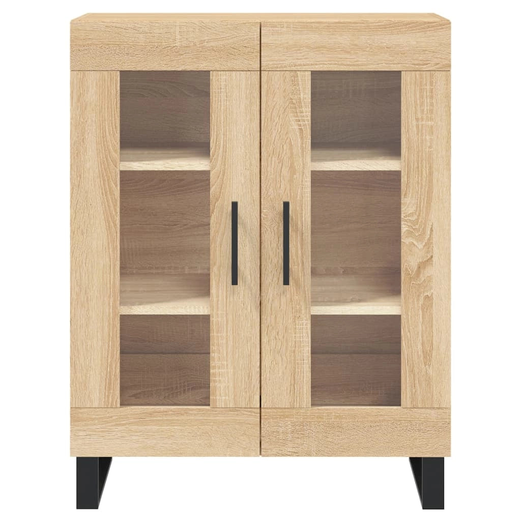 Buffet credenza cassettiera armadio mobile contenitore organizer cucina soggiorno salotto rovere Sonoma alto 69,5 x 34 x 180 cm legno ingegnerizzato marrone 02_0034100