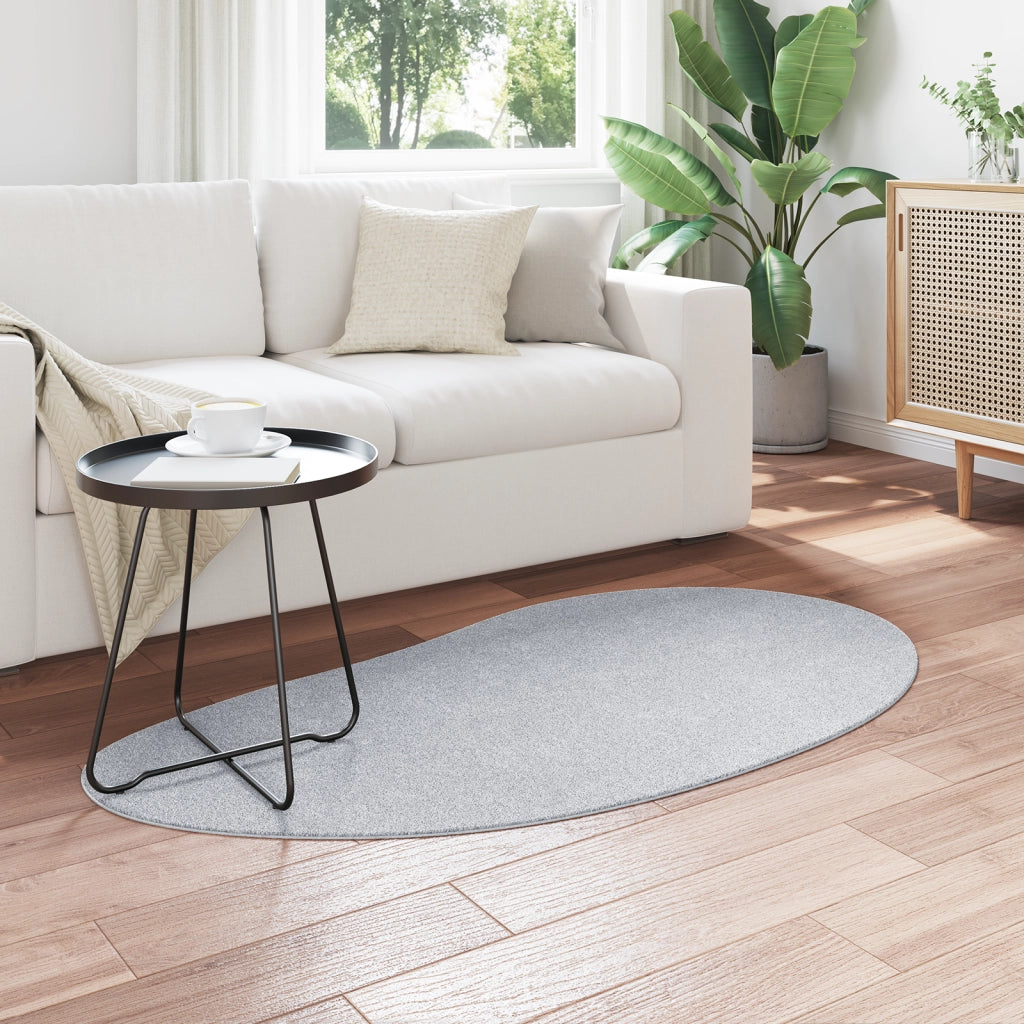 Tappeto da Area Grigio 80x150 cm Poliestere Antiscivolo