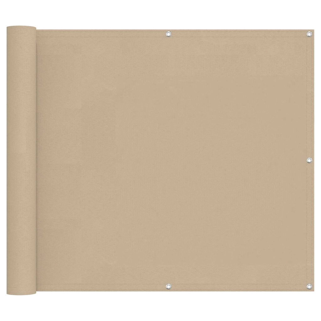 Schermo da balcone Beige 100 x 800 cm Tessuto Oxford