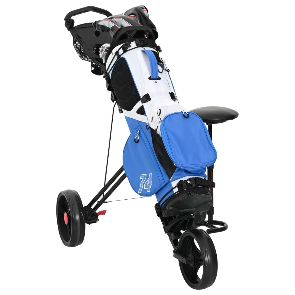 Carrello da golf con sedile Nero 95 x 69 x 114 cm Ferro 42033588