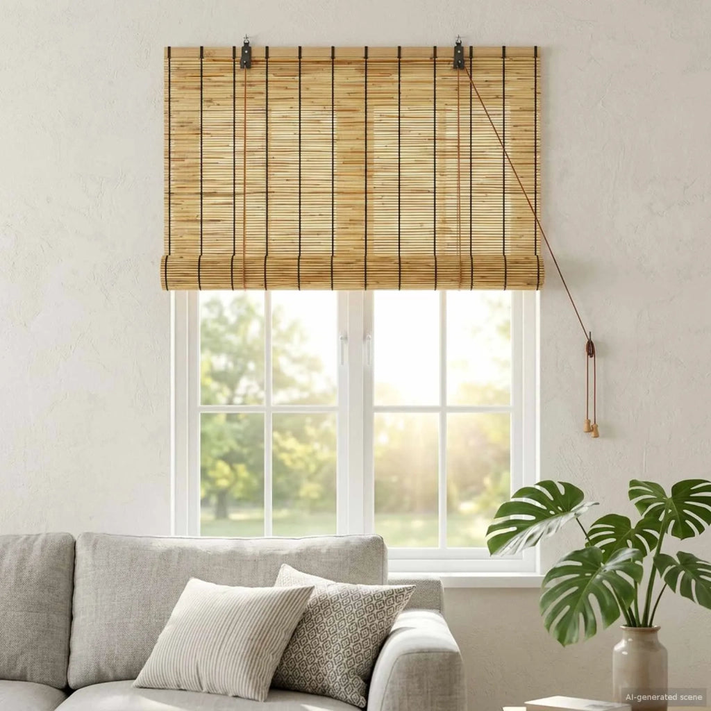 Tenda a rullo Naturale 100 x 160 cm Giunco 42034645