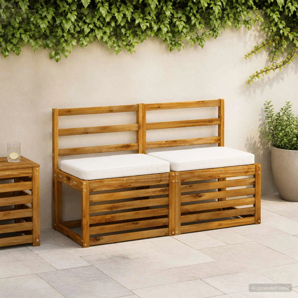 Cuscini per Panchina a 2 Pezzi VUGHT 2 pcs 100% Poliestere 951001