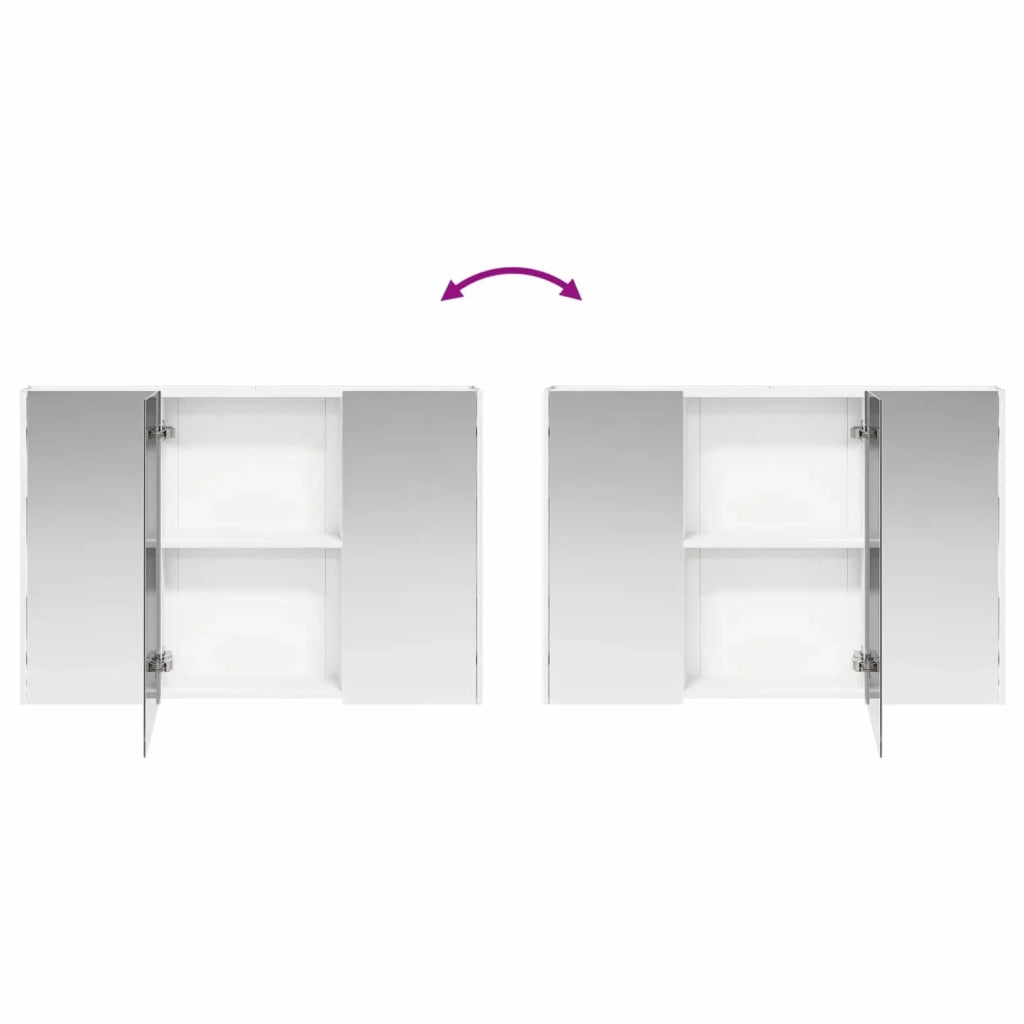 Set di mobili per il bagno 4 pcs Bianco 3406983