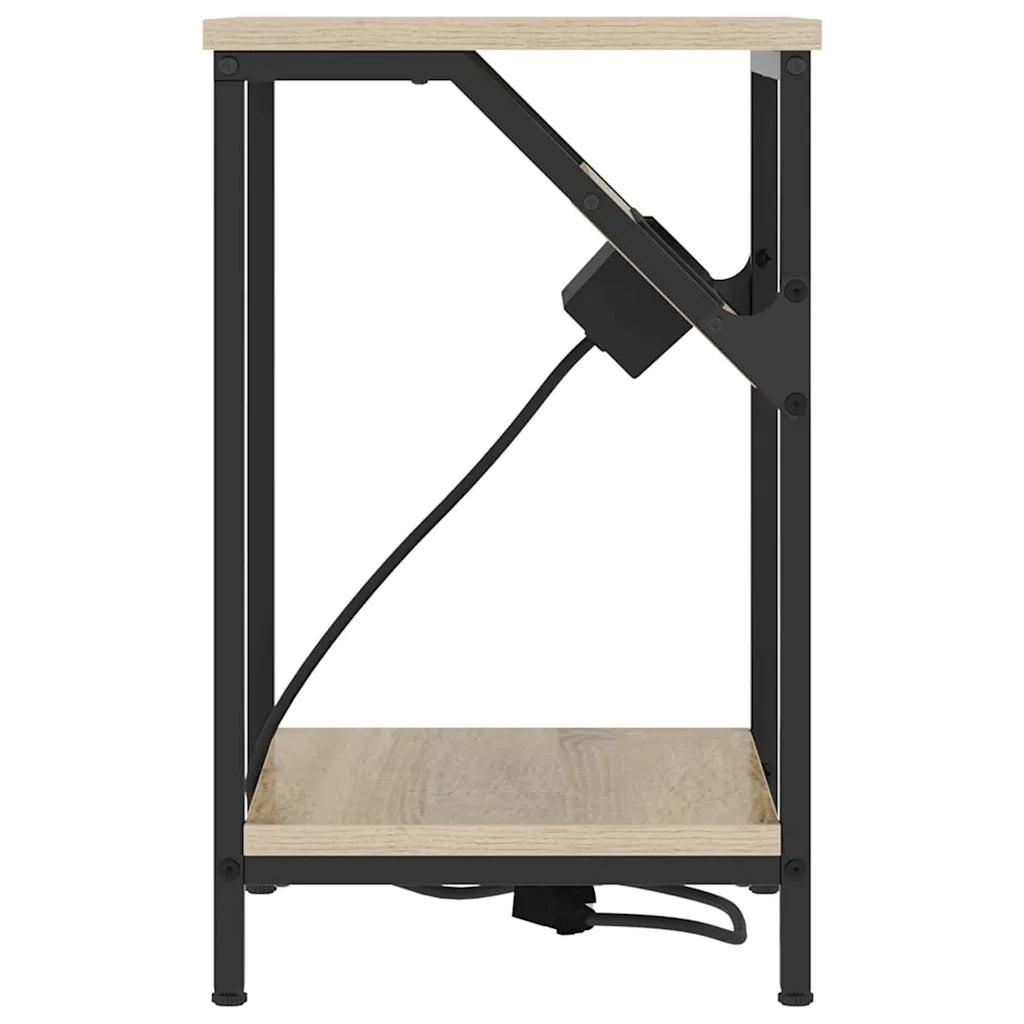 vidaXL Mobiletti da Notte 2 pcs rovere sonoma 38 x 30 x 48 cm