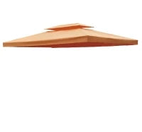 Tetto Sostitutivo per Gazebo 3x4m, Color Terra