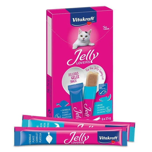 JELLY LOVERS SNACK 6X15GR SALMONE E PLATESSA