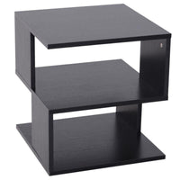 TAVOLINO DA SALOTTO IN LEGNO 40X 40 X 43CM IN COLORE NERO