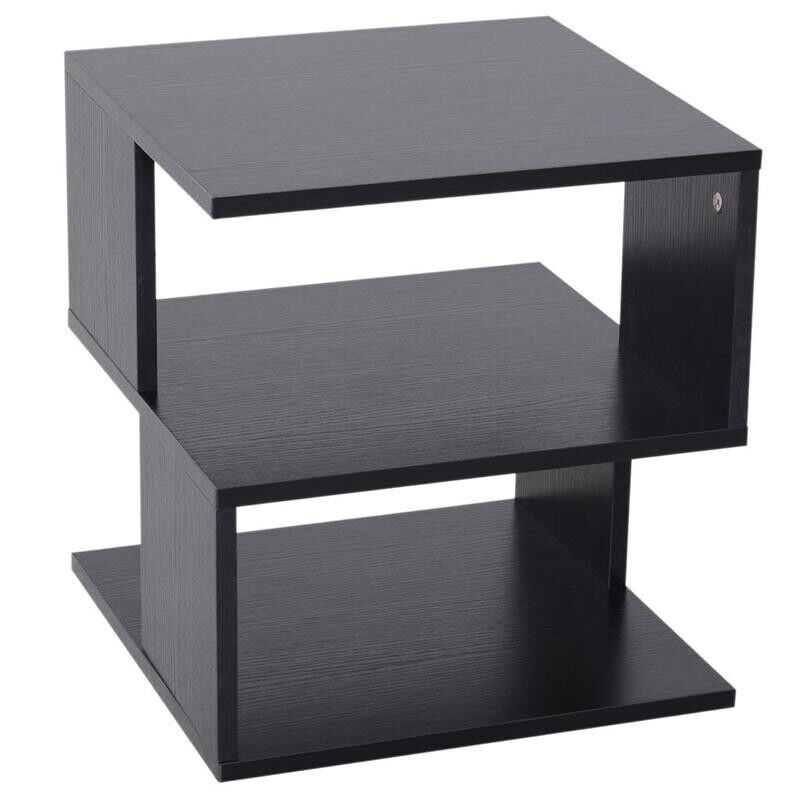 TAVOLINO DA SALOTTO IN LEGNO 40X 40 X 43CM IN COLORE NERO